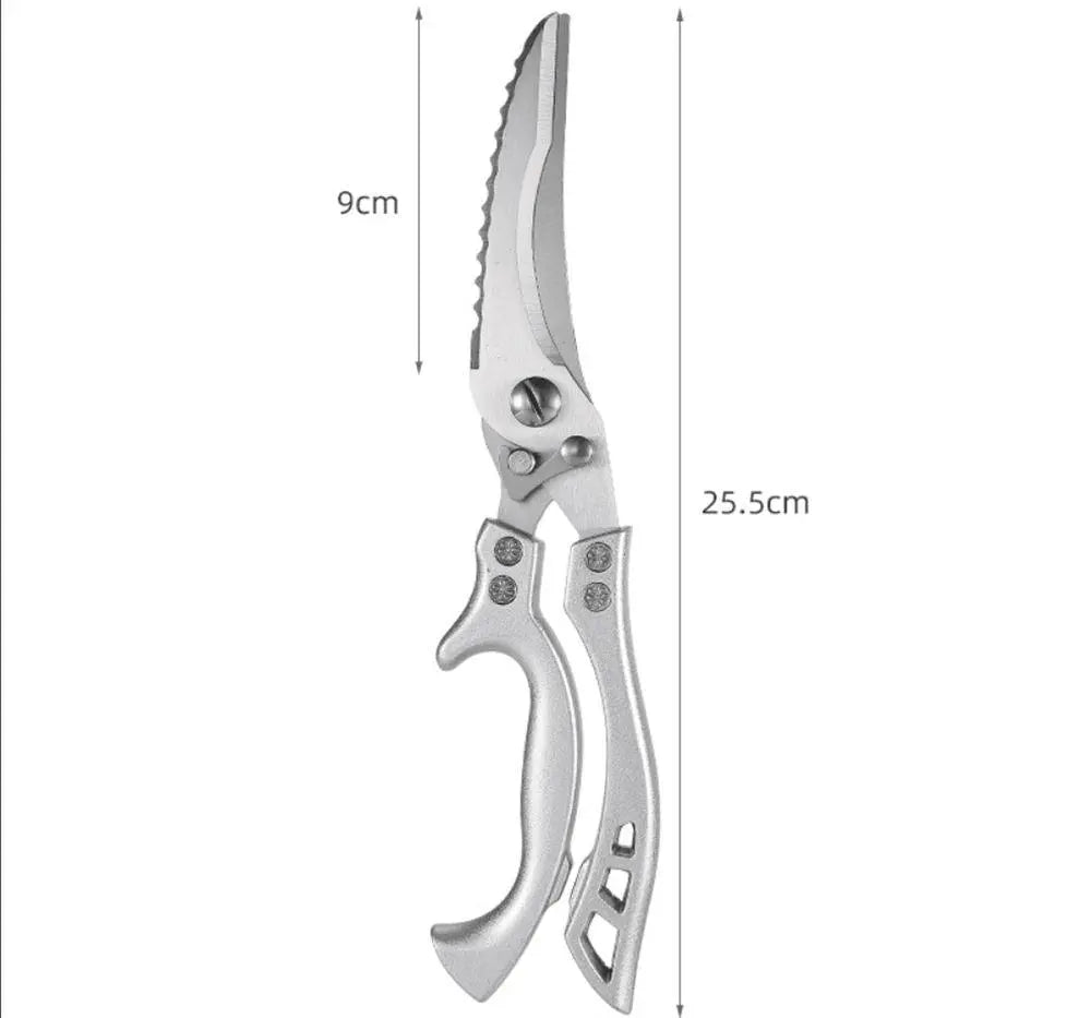 Tesoura de Cozinha Trinchante Multiuso em Aço Inoxidável - My Store
