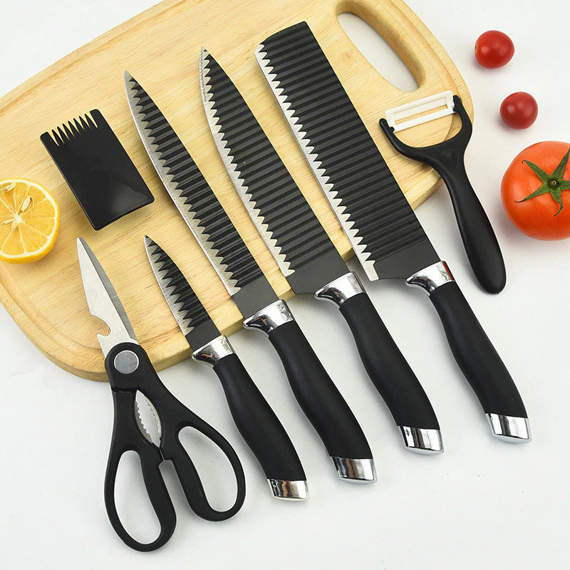 Kit de Facas Churrasco Profissional Antiaderente 6 Peças shopee